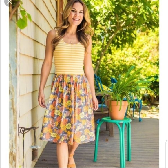 Matilda Jane Dresses Matilda Jane Summer Sunset Yellow Floral Ruffle Midi Dress P712 Poshmark